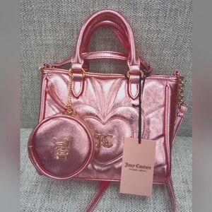 Juicy Couture Metallic Pink Satchel